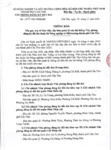 Cần Thơ Văn phòng Đăng ký đất đai mới sau sáp nhập hành chính